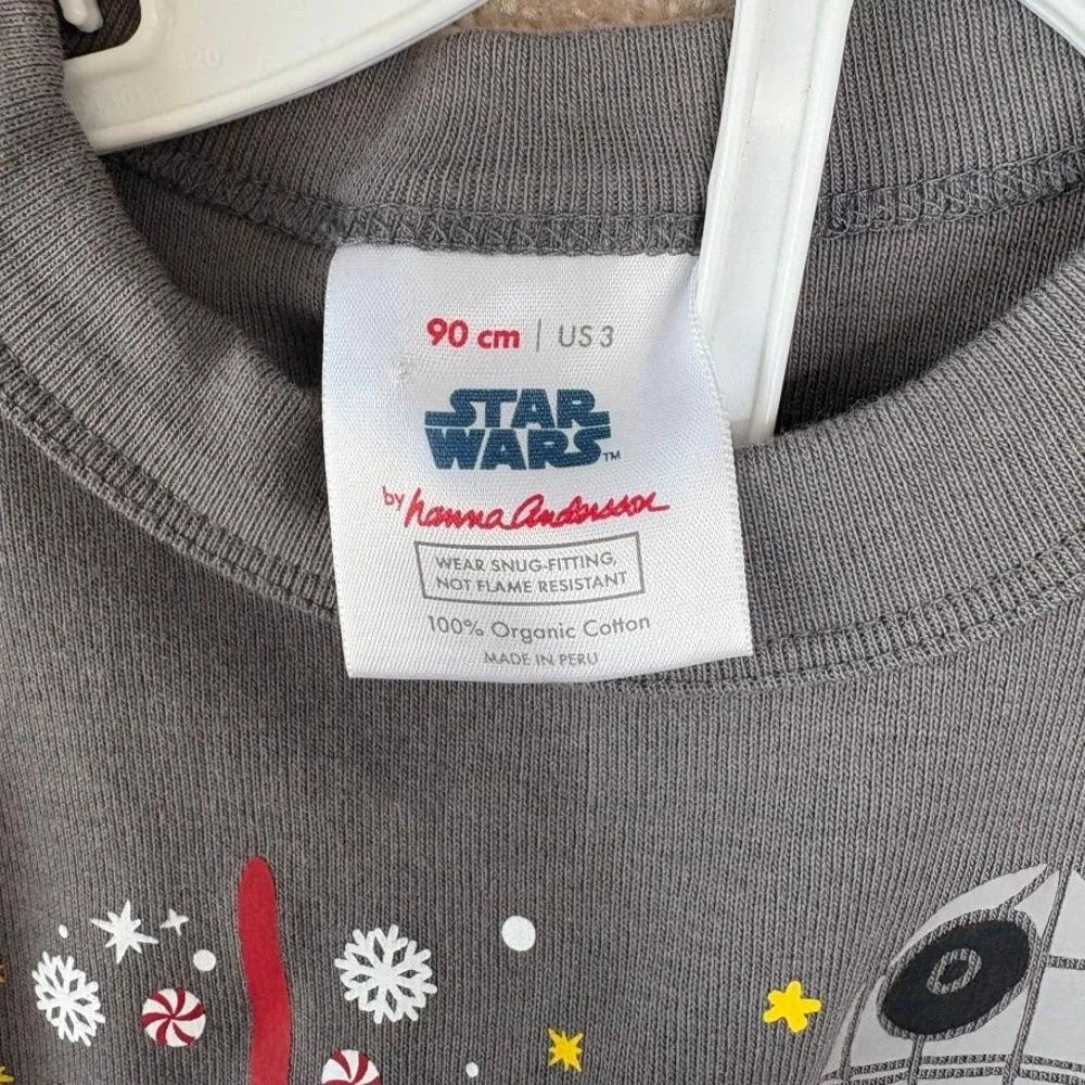 Hanna Andersson STAR WARS Christmas Pajama‎ Set pjs Size 3 3T 90cm Long Sleeve